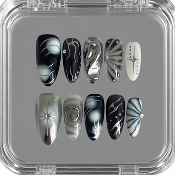 Black & White Metallic