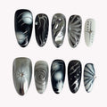 Black & White Metallic