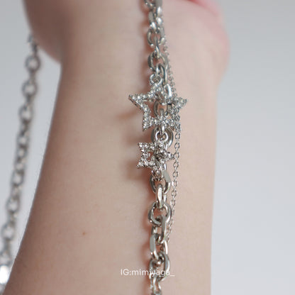 Y2k-musical notation star Necklace