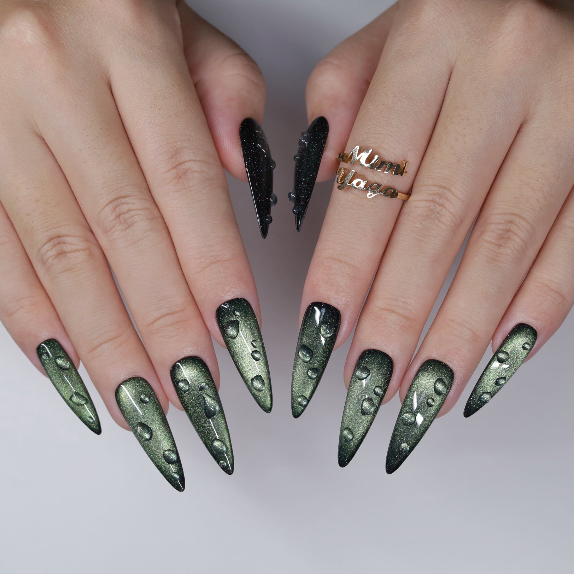 Verdant Drip Cat Eye
