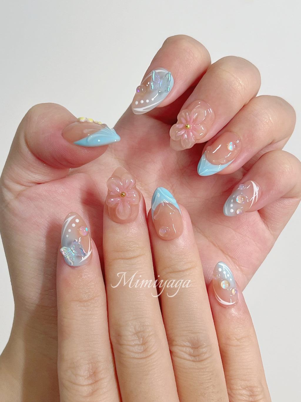 Dreamy 3D Floral & Butterfly